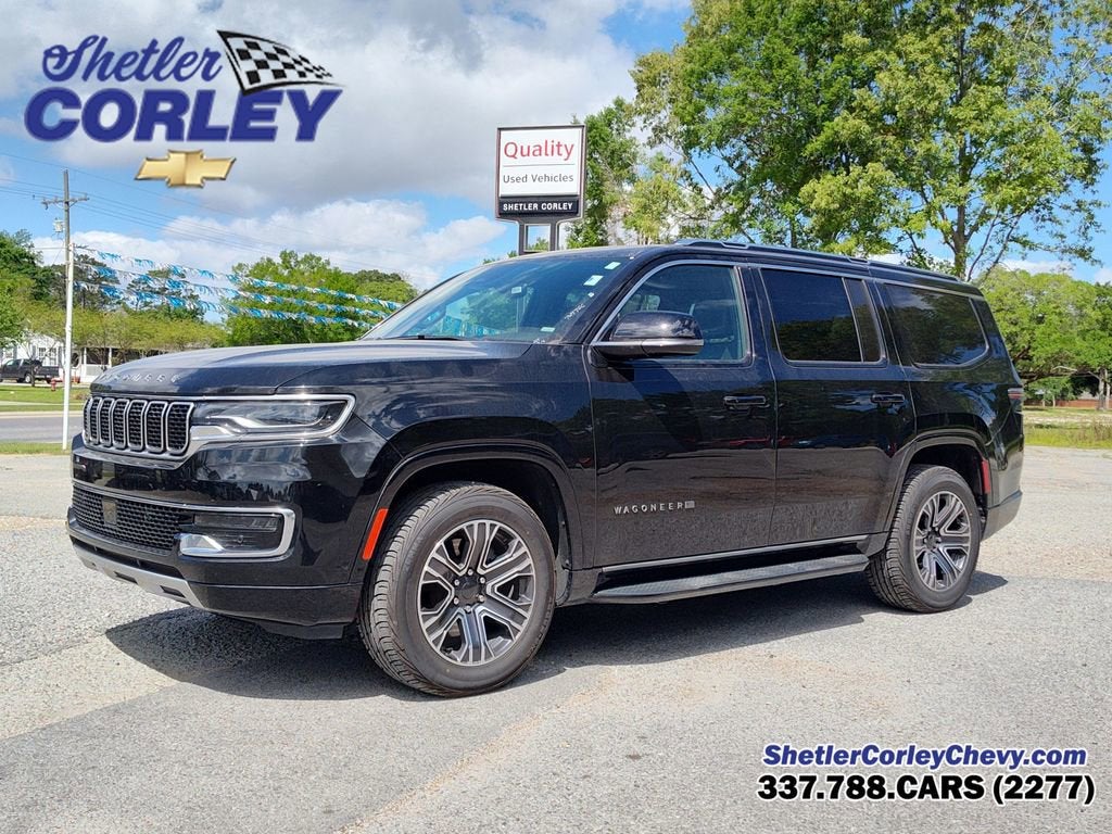 2024 Jeep Wagoneer Series II in Black — front three-quarter view