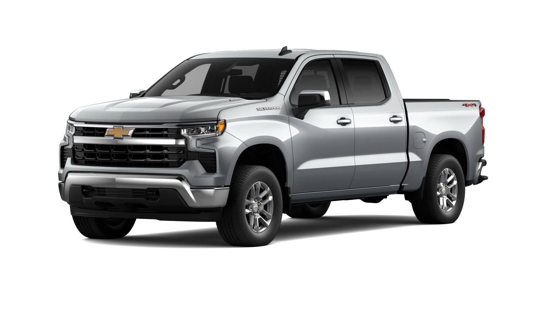 2026 Chevrolet Silverado 1500 LT in Sterling Gray Metallic — front three-quarter view