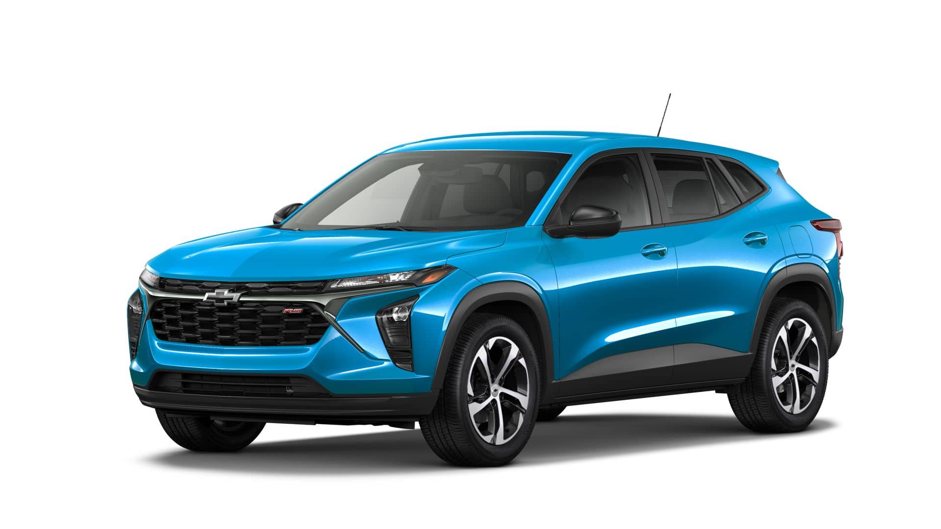 2026 Chevrolet Trax 1RS in Marina Blue Metallic — front three-quarter view